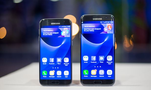 Sự khác biệt trong kích thước màn hình Galaxy S7 Edge và S7