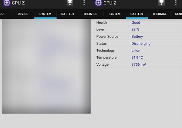 Cách đo nhiệt độ điện thoại bằng phần mềm CPU-Z (1)