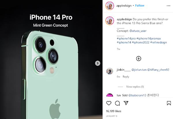 Nguồn tin khác về concept camera iPhone 14 Pro được Apple giữ nguyên giống như phiên bản tiền nhiệm iPhone 13 Pro