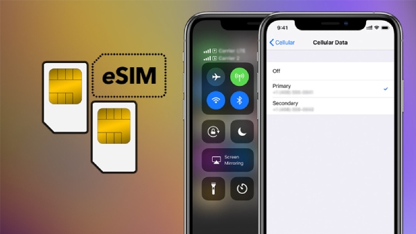 Mô phỏng màn hình iPhone và eSim