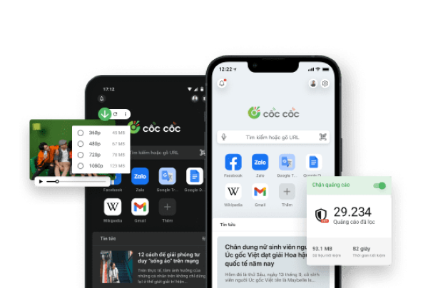Mở trình duyệt Cốc Cốc