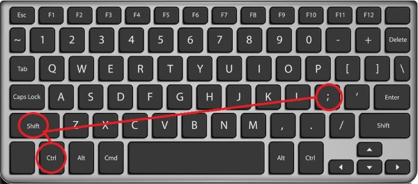 Nhấn tổ hợp phím Ctrl + Shift + ; để chèn giờ hiện tại