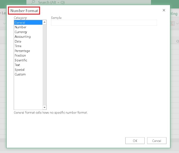 Nhấn tổ hợp phím Ctrl + 1 để mở hộp thoại Format Cells