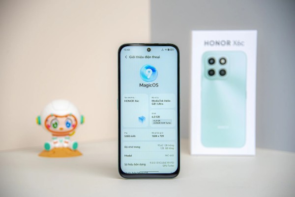 HONOR X6c chạy Android 15 với giao diện MagicOS 9.0 