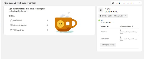 Tiến hành đặt tên cho Pixel và thêm URL website
