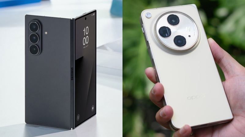 So sánh thiết kế Galaxy Z Fold 7 vs OPPO Find N5