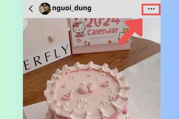 Nhấn vào biểu tượng dấu ba chấm