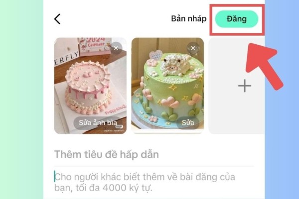 Nhấn chọn “Đăng” 