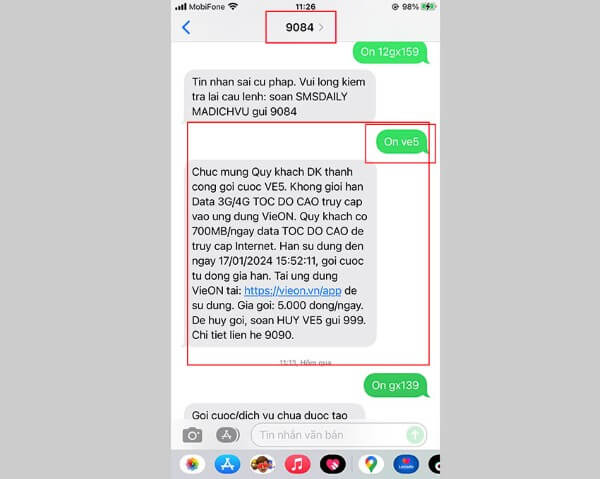 Cách đăng ký và kiểm tra gói cước data Mobifone